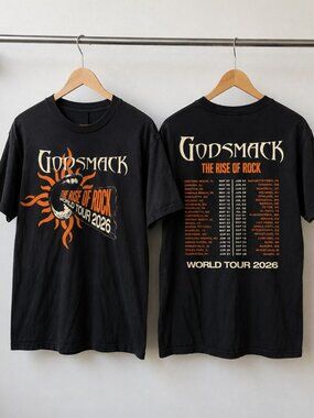Godsmack The Rise Of Rock World Tour 2026 Graphic Tee